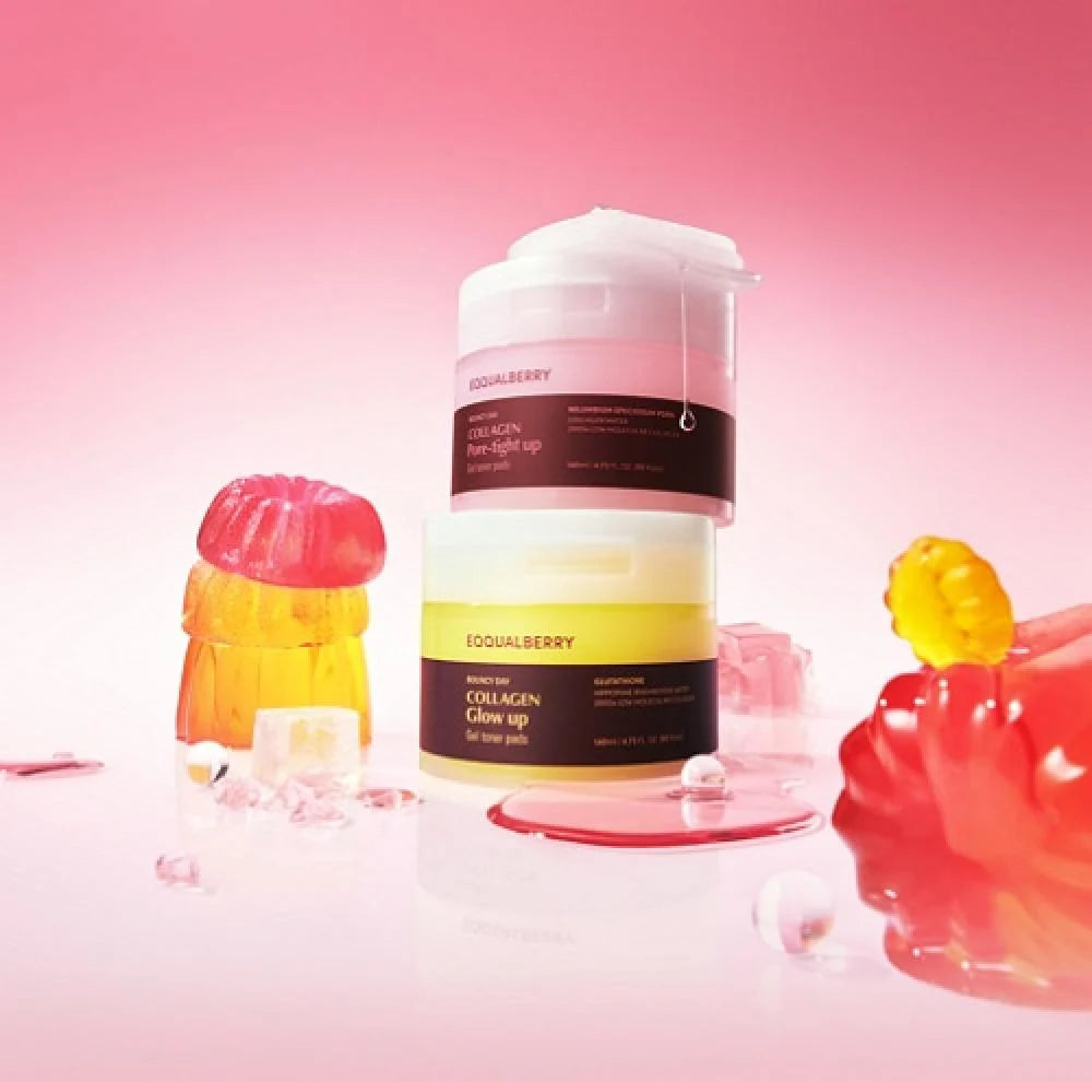 EQQUALBERRY - Collagen Pore-Tight Up Gel Toner Pads إيكوالبيري - وسادات جل تونر الكولاجين لشد المسام
