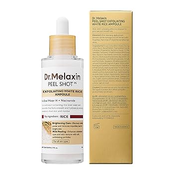 سيروم مقشر الارز الابيض دكتور ميلاكسين - 80مل | Dr.melaxin peel shot exfoliant rice ampoule