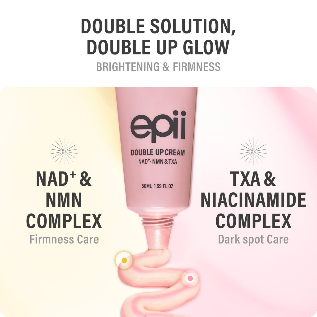 كريم ايبيي دبل أب - NAD+ NMN و TXA - 50مل | Epii Double Up Cream NAD+ NMN & TXAني