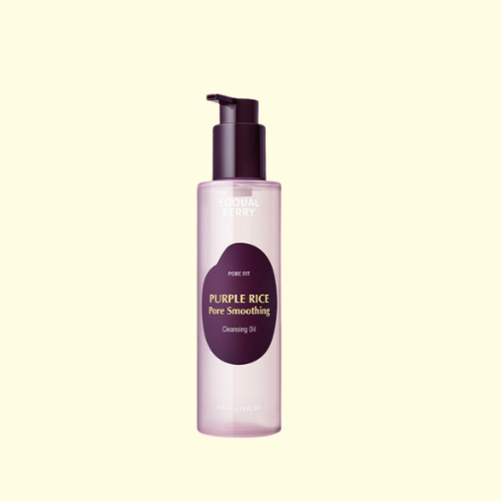 EQQUALBERRY - Purple Rice Pore Smoothing Cleansing Oil زيت تنظيف وتنعيم المسام من إيكوالبيري - الأرز الأرجواني